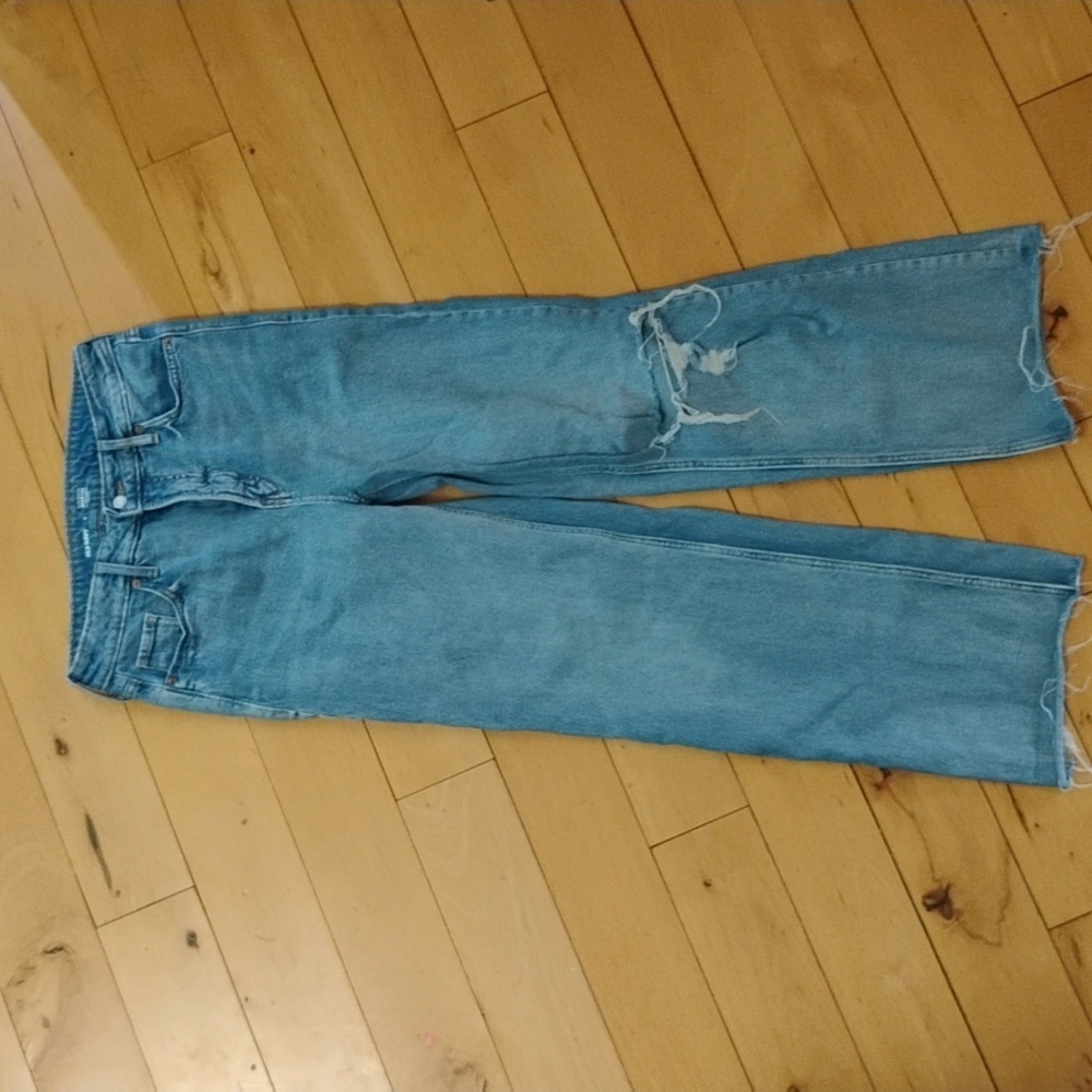 Extra high rise wide leg jeans